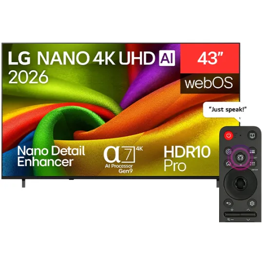 LG 43NU850B6LA NANO 4K AI NU85 Smart TV 2026 — televizorlar