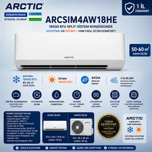Arctic ARCSIM4AW18HE A186, 18000 BTU/saat, Ağ