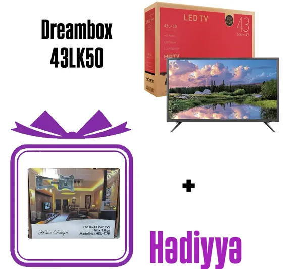 Dreambox 43LK50RAX012 + Tv Asılqan Hədiyyə — телевизоры
