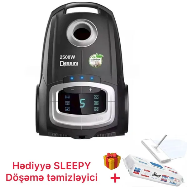 Dessini BB-200036 + döşəmə təmizləyici salfetlər hədiyyə — пылесосы