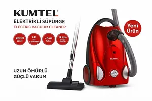Adi tozsoran Kumtel 2800 vt gücü, 4 l toz kapasiteri, 5 metr kablo, 19 kpa güclü vakum - AA-770604