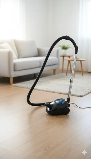 Adi tozsoran Kumtel, qara/göy, torbalı, HEPA10 filter, 1700W, 2,5l toz səviyyəsi, 2 başlıq - KahnMarket030335