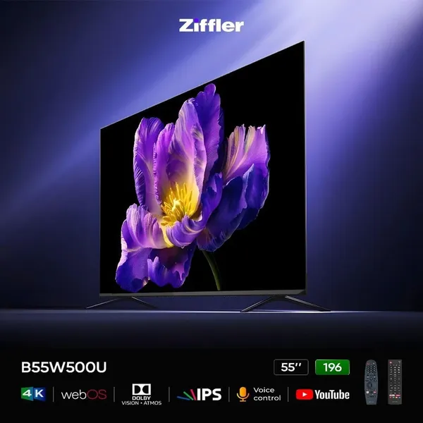 Ziffler B55W500U 55 düym LED 4K Ultra HD - B55W500U — televizorlar