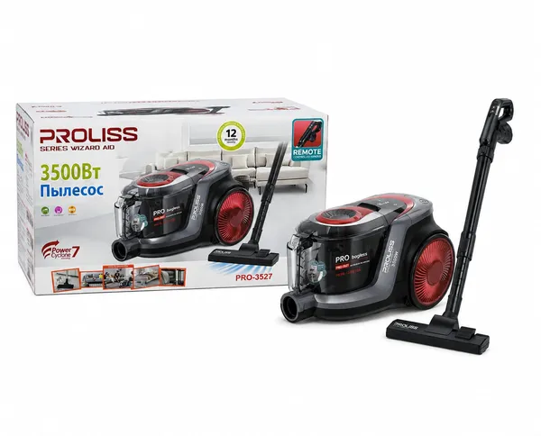 Proliss Power Cyclone 7 3500 W quru konteynerli 3 l — tozsoranlar