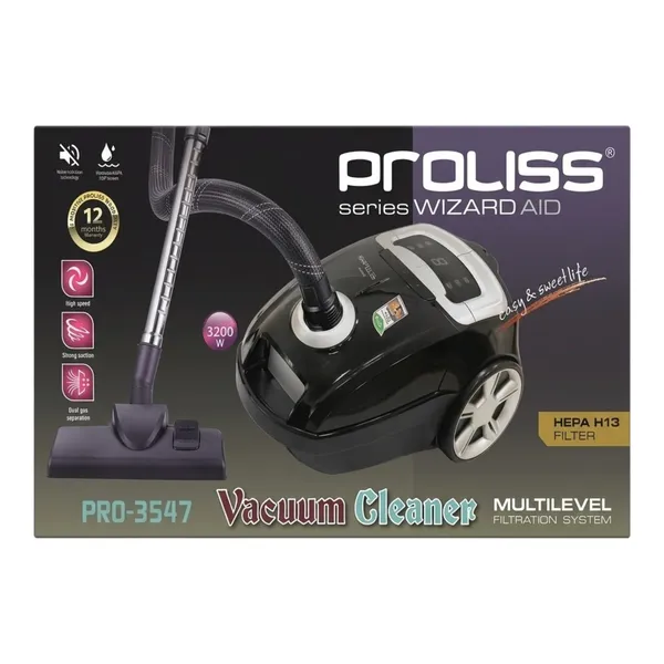 Proliss PRO-3547 3200/450 W torbalı 3 l — пылесосы