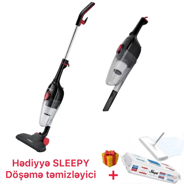 Vertikal tozsoran Eurolux BB-000770 + Sleepy döşəmə təmizzləyici — tozsoranlar