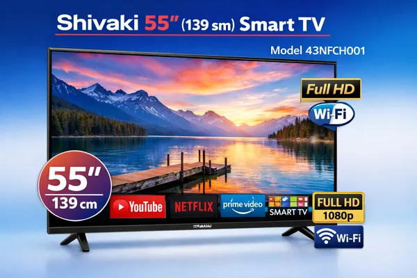 Shivaki 55" Smart TV Full HD — televizorlar