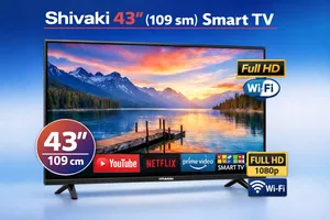 Shivaki 43" Smart TV Full HD, Wi-Fi