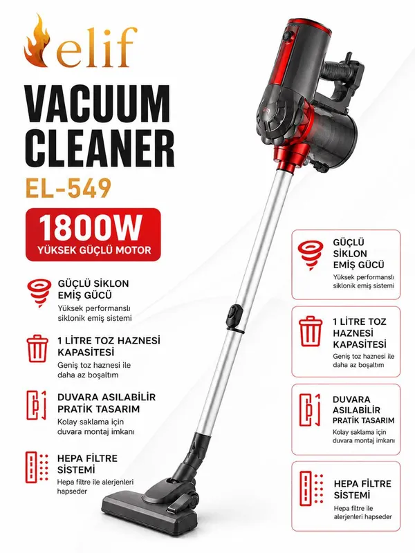 vakumlu təmizləyici elif BM 75757500 — tozsoranlar