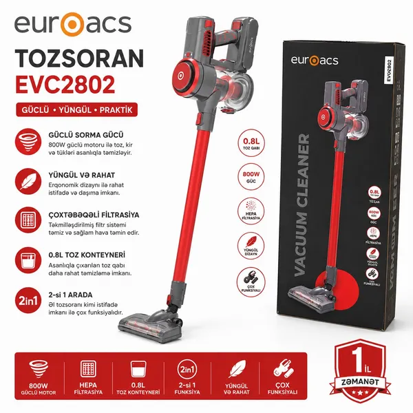 Vertikal tozsoran Euraocs EVC2802 — tozsoranlar