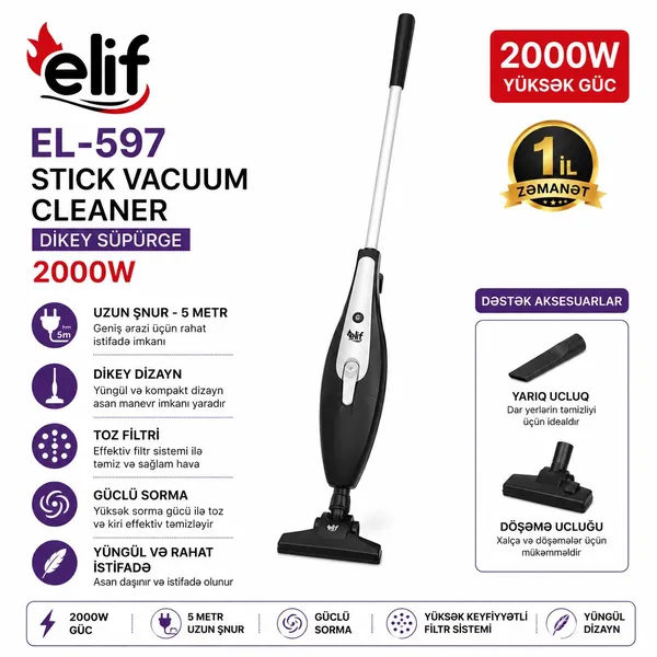 Vertikal tozsoran Elif EL-597/Black — tozsoranlar