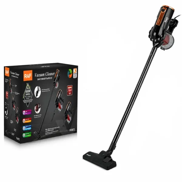 Vertikal tozsoran RAF RAF8672 600 W quru qara-narıncı — пылесосы