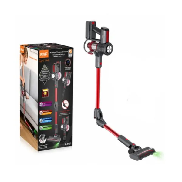 Vertikal tozsoran RAF 8723 simsiz 120 W quru boz-qırmızı — tozsoranlar