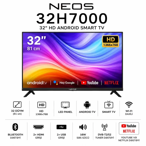 Neos 32H700 — televizorlar
