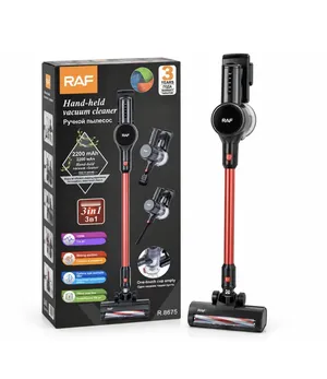Vertikal tozsoran RAF R8765 simsiz quru 700 ml qara-qırmızı