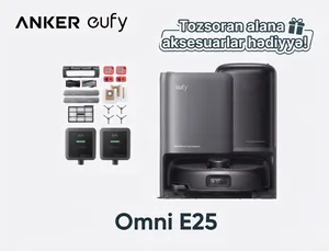 Robot-tozsoran Eufy E25 T2353G11 Black + Eufy Accessories Package (A)Offline - UN MixedColor