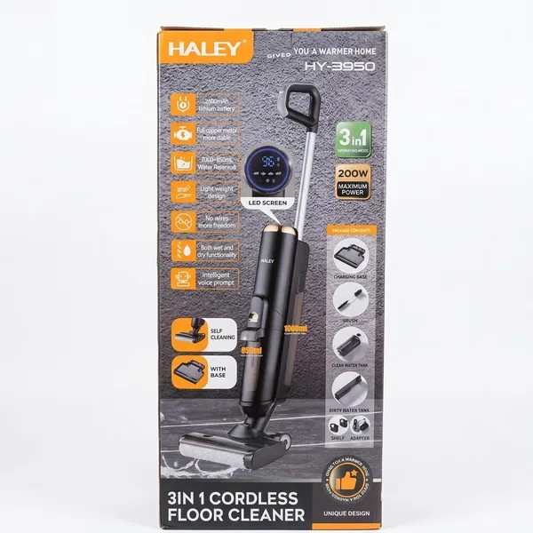 Yuyucu tozsoran Haley HY-3950 ALY 200 W akvafiltrli qara — tozsoranlar