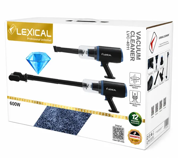 Portativ tozsoran Lexical LVC-4011, Quru, 500 ml, Qara — tozsoranlar