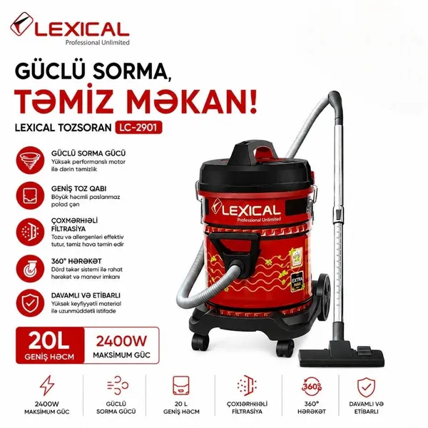 Sənaye tozsoranı Lexical TECH_LC_2901 — tozsoranlar