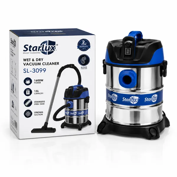 Sənaye tozsoranı StarLux SL-3099 1600W Silver/Blue — tozsoranlar