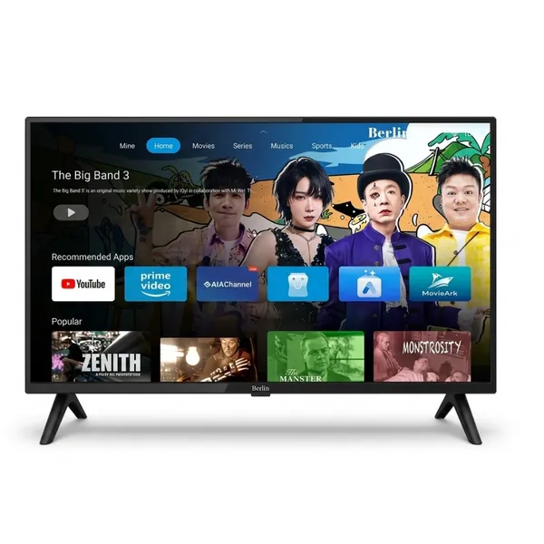 Berlin TP.32TT9000 Series Double Tempered Glass — телевизоры