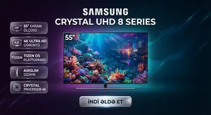 Samsung 55 Crystal UHD DU8500, Edge LED, 55 düym, 4K UHD, Smart TV