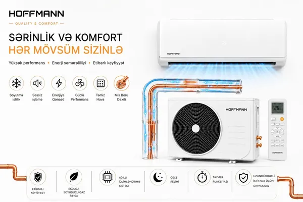 Hoffmann Split-sistem 18000 BTU/saat Ağ bm_999 — кондиционеры