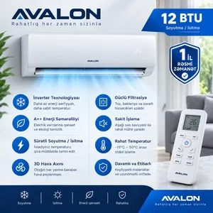 Avalon 12BTU split-sistem 12000 BTU/saat inverter ağ