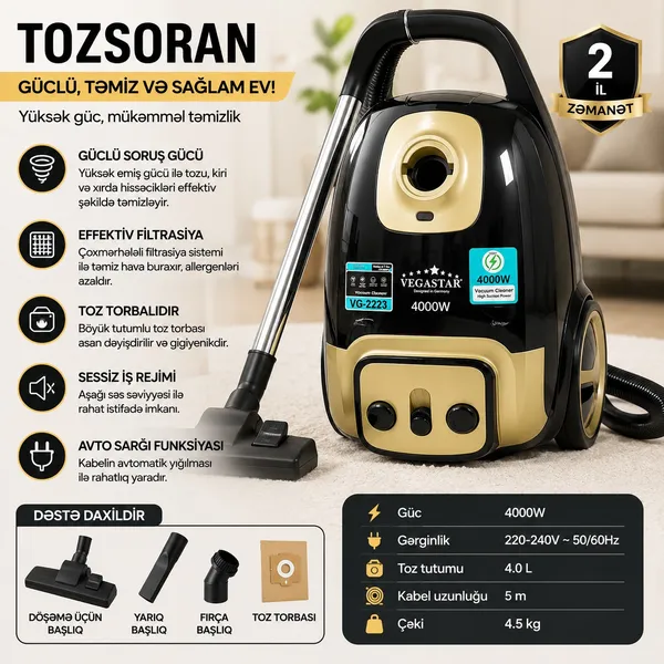 VegaStar 4000 Vt — tozsoranlar