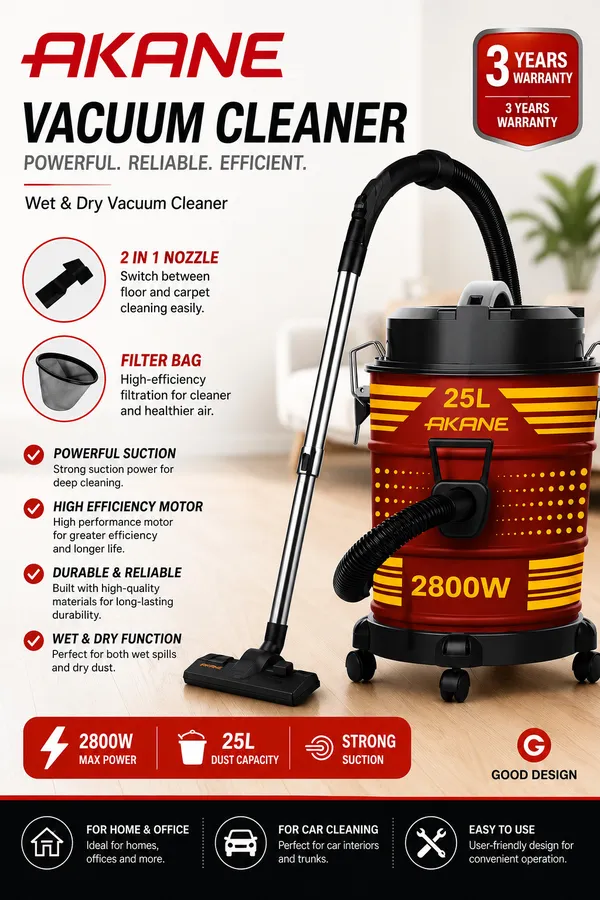 Akane 2800 Vt — пылесосы